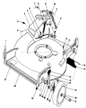 Housing Assembly Diagram and Parts List for 20215 2000001-2999999 - 1992 Toro Lawn Mower