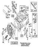 Engine Diagram and Parts List for 20215 2000001-2999999 - 1992 Toro Lawn Mower