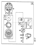 Page F Diagram and Parts List for 20215 2000001-2999999 - 1992 Toro Lawn Mower