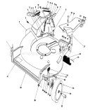 Housing Assembly Diagram and Parts List for 20216 1000001-1999999 - 1991 Toro Lawn Mower