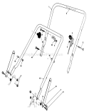 Handle Assembly Diagram and Parts List for 20217 1000001-1999999 - 1991 Toro Lawn Mower