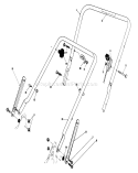 Handle Assembly Diagram and Parts List for 20217 2000001-2999999 - 1992 Toro Lawn Mower