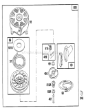 Page F Diagram and Parts List for 20217 2000001-2999999 - 1992 Toro Lawn Mower