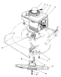 Engine Assembly Diagram and Parts List for 20218 1000001-1999999 - 1991 Toro Lawn Mower