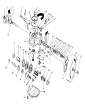 Gear Case Assembly Diagram and Parts List for 20218 2000001-2999999 - 1992 Toro Lawn Mower