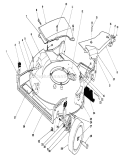 Housing Assembly Diagram and Parts List for 20218 2000001-2999999 - 1992 Toro Lawn Mower
