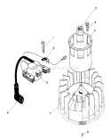 Magneto and Flywheel Assembly Diagram and Parts List for 20219 1000001-1999999 - 1991 Toro Lawn Mower
