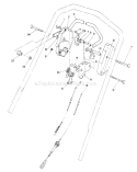 Traction Control Assembly Diagram and Parts List for 20219 1000001-1999999 - 1991 Toro Lawn Mower
