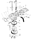 Carburetor Assembly Diagram and Parts List for 20219 1000001-1999999 - 1991 Toro Lawn Mower