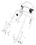 Handle Assembly Diagram and Parts List for 20219 1000001-1999999 - 1991 Toro Lawn Mower