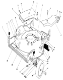 Housing Assembly Diagram and Parts List for 20219 1000001-1999999 - 1991 Toro Lawn Mower