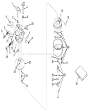 Carburetor Diagram and Parts List for 19221 8000001-8999999 - 1968 Toro Lawn Mower