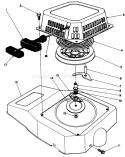 Recoil Assembly Diagram and Parts List for 20320 2000001-2999999 - 1992 Toro Lawn Mower