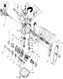 Gear Case Assembly Diagram and Parts List for 20320 2000001-2999999 - 1992 Toro Lawn Mower