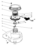 Recoil Assembly Diagram and Parts List for 20321 2000001-2999999 - 1992 Toro Lawn Mower