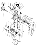 Gear Case Assembly Diagram and Parts List for 20321 2000001-2999999 - 1992 Toro Lawn Mower