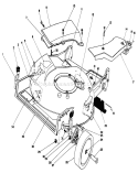Housing Assembly Diagram and Parts List for 20321 2000001-2999999 - 1992 Toro Lawn Mower