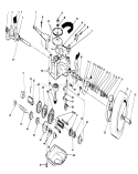 Gear Case Assembly Diagram and Parts List for 20322 2000001-2999999 - 1992 Toro Lawn Mower