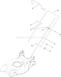 Handle Assembly Diagram and Parts List for 20323 310000001-310999999 - 2010 Toro Lawn Mower