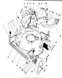 Housing Assembly Diagram and Parts List for 20325 2000001-2999999 - 1992 Toro Lawn Mower