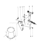 Brake Assembly Diagram and Parts List for 20326 2000001-2999999 - 1992 Toro Lawn Mower