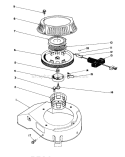 Recoil Assembly Diagram and Parts List for 20326 2000001-2999999 - 1992 Toro Lawn Mower