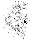 Housing Assembly Diagram and Parts List for 20326 2000001-2999999 - 1992 Toro Lawn Mower