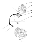 Ignition Assembly Diagram and Parts List for 20326 2000001-2999999 - 1992 Toro Lawn Mower