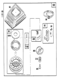 Part Location Diagram of 94507 Briggs and Stratton Screw-Rewind Starter