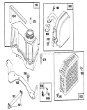 Page H Diagram and Parts List for 20328B 2000001-2999999 - 1992 Toro Lawn Mower