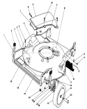 Housing Assembly Diagram and Parts List for 20329 2000001-2999999 - 1992 Toro Lawn Mower