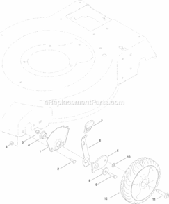 Front_Wheel_And_Height-Of-Cut_Assembly Diagram and Parts List for 20332C 314000001 - 314999999 Toro Lawn Mower