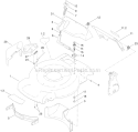 Part Location Diagram of 130-2389 Toro Housing Asm