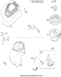 Blower Housing, Flywheel and Ignition Assembly Diagram and Parts List for 20333 290000001-290999999 - 2009 Toro Lawn Mower