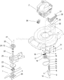 Engine Assembly Diagram and Parts List for 20333 290000001-290999999 - 2009 Toro Lawn Mower