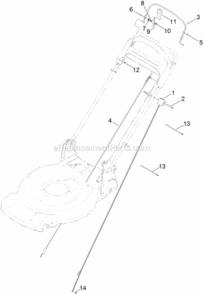 Control_Assembly Diagram and Parts List for 20333 313000001 - 313999999 Toro Lawn Mower