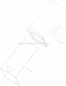 Rear_Bag_Assembly Diagram and Parts List for 20333 314200001 - 314999999 Toro Lawn Mower