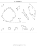 Engine Gasket Set Diagram and Parts List for 20113 290000001-290999999 - 2009 Toro Lawn Mower