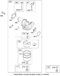 Carburetor Assembly Diagram and Parts List for 20113 290000001-290999999 - 2009 Toro Lawn Mower