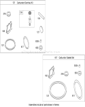 Carburetor Overhaul Kit Diagram and Parts List for 20113 290000001-290999999 - 2009 Toro Lawn Mower
