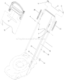 Handle Assembly Diagram and Parts List for 20334C 310000001-310999999 - 2010 Toro Lawn Mower