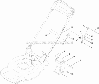 Electrical_Assembly Diagram and Parts List for 20334C 311000001 - 311999999 Toro Lawn Mower