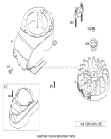 Blower Housing Assembly Diagram and Parts List for 20067 280000001-280999999 - 2008 Toro Lawn Mower