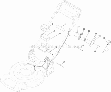 Part Location Diagram of 136-5853 Toro Housing-switch, Asm