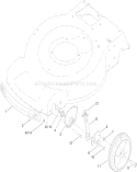 Front Axle and Height-of-Cut Assembly Diagram and Parts List for 20334C 310000001-310999999 - 2010 Toro Lawn Mower
