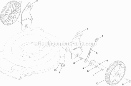 Height-Of-Cut_And_Rear_Wheel_Assembly Diagram and Parts List for 20339 314000001 - 314999999 Toro Lawn Mower