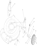 Rear Axle and Wheel Assembly Diagram and Parts List for 20350 290000001-290999999 - 2009 Toro Lawn Mower