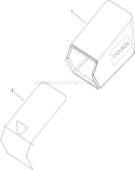 Rear Bag Assembly Diagram and Parts List for 20331 290000001-290999999 - 2009 Toro Lawn Mower