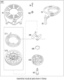 Rewind Starter Diagram and Parts List for 20350 290000001-290999999 - 2009 Toro Lawn Mower