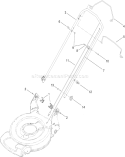 Part Location Diagram of 115-8436 Toro Traction Cable